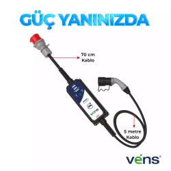Vens 3.7-7.4 kw portatif şarj